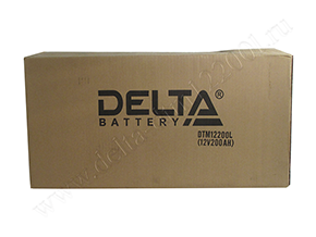 Закрытая коробка с аккумулятором Delta DTM 12200 L